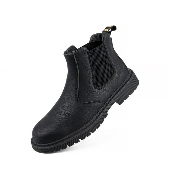 Tanleewa Men's Steel Toe Work Boots Waterproof Safety Shoe Size Men10/Women11 Adult Male Female