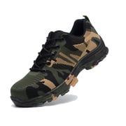 Tanleewa Men s Steel Toe Work Shoes Breathable Safety Sneakers Shoe Size 11