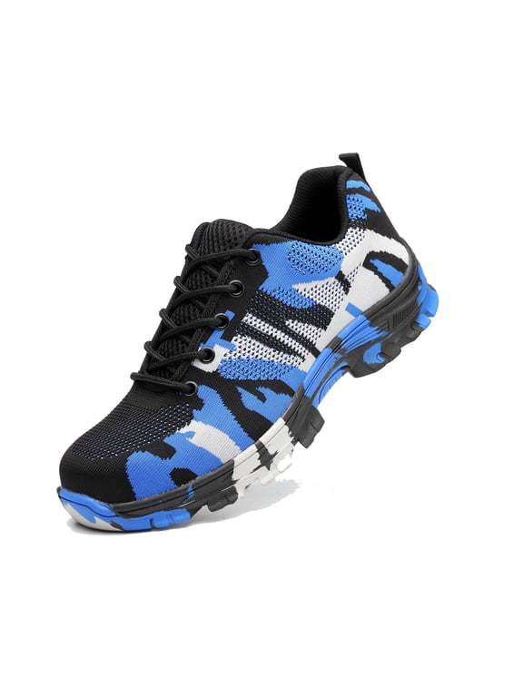 Men’s Steel Toe Work Shoes Breathable Safety Sneakers Shoe Size 7
