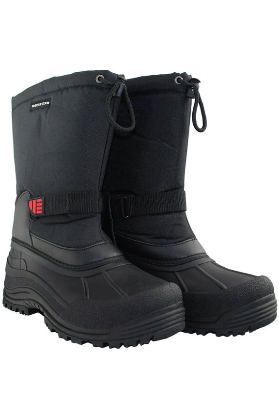 Men's Winter Boots Waterproof Insulated Snow Boots Anti-Slip Shoe Size 11 Adult Male