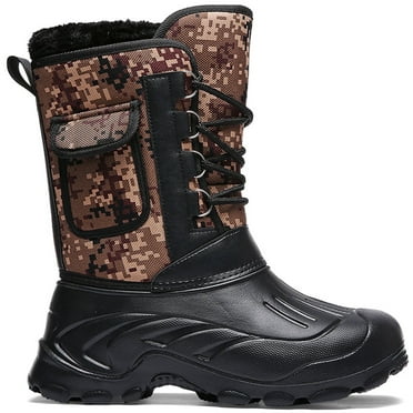 Tanleewa Snowboots for Men Mid Calf Outdoor Winter Shoes 11 Adult Male