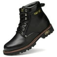 thumbnail image 1 of Tanleewa Steel Toe Leather Work Boots for Men Durable Safety Work Shoe Size 6, 1 of 6