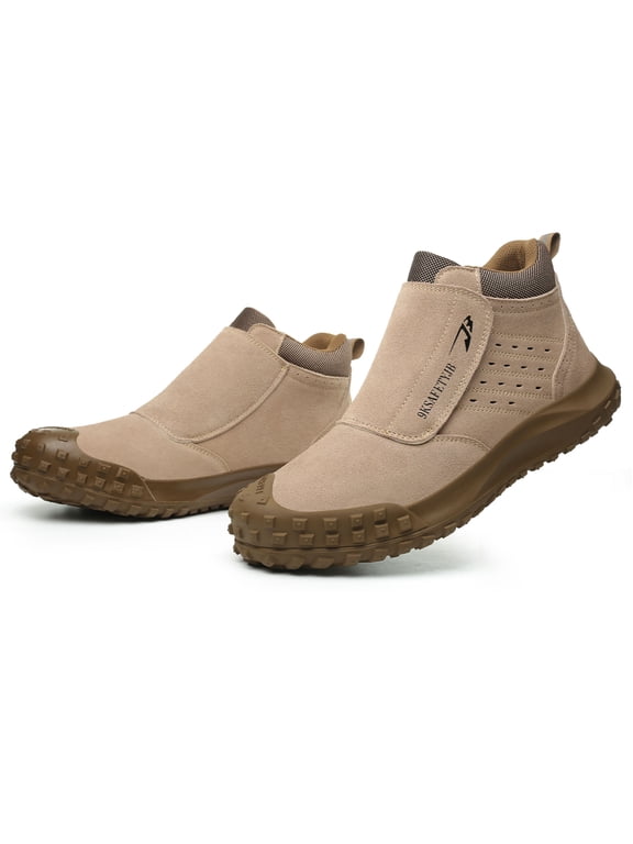 Steel Toe Work Boots for Men Women Waterproof Safety Shoes Hook & Loop Industrial Sneakers Welding Shoes