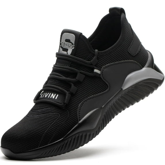 Tanleewa Steel Toe Work Shoes for Men Breathable Safety Sneakers Shoe Size 10