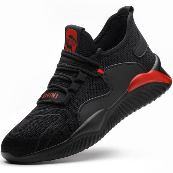 Tanleewa Steel Toe Work Shoes for Men Breathable Safety Sneakers Shoe Size 12.5