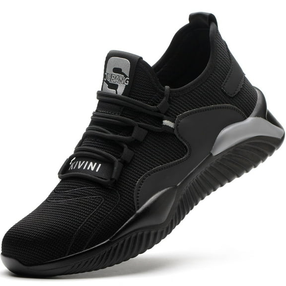 Tanleewa Steel Toe Work Shoes for Men Breathable Safety Sneakers Shoe Size 8.5