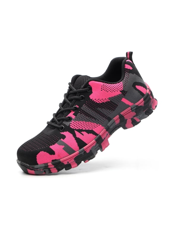 Steel Toe Work Shoes for Women Breathable Safety Shoe Size 6