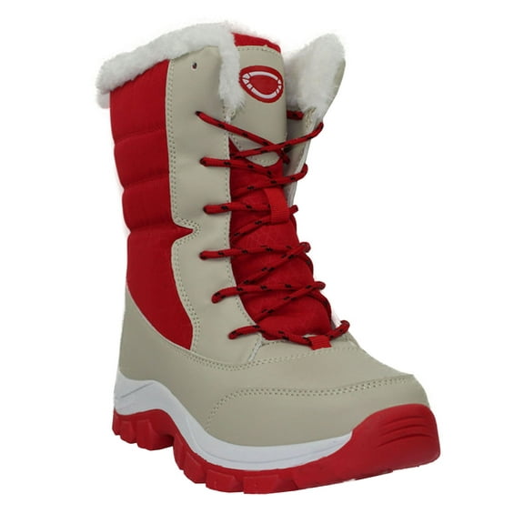 Tanleewa Water Resistant Mid Calf Snow Boots for Women Faux Fur Warm Winter Shoes Non-Slip Outdoor Boots