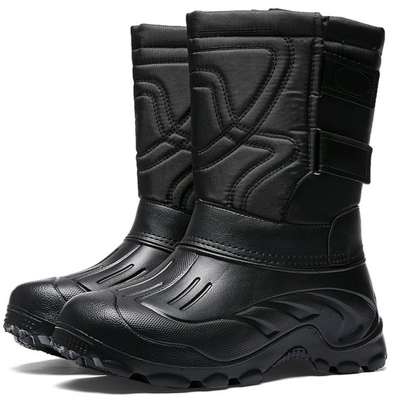 Tanleewa Waterproof Men’s Winter Snow Boots Nonslip 8 Adult Male