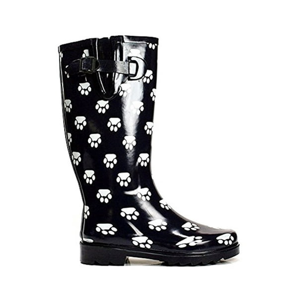 Tanleewa Waterproof Women Rain Boots Anti-Slip Rain Shoes Rubber Boots Shoe Size 9 Adult Female