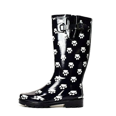 Tanleewa Waterproof Women Rain Boots Nonslip Adjustable Garden Boots Rubber Shoe Size 9 Adult Female