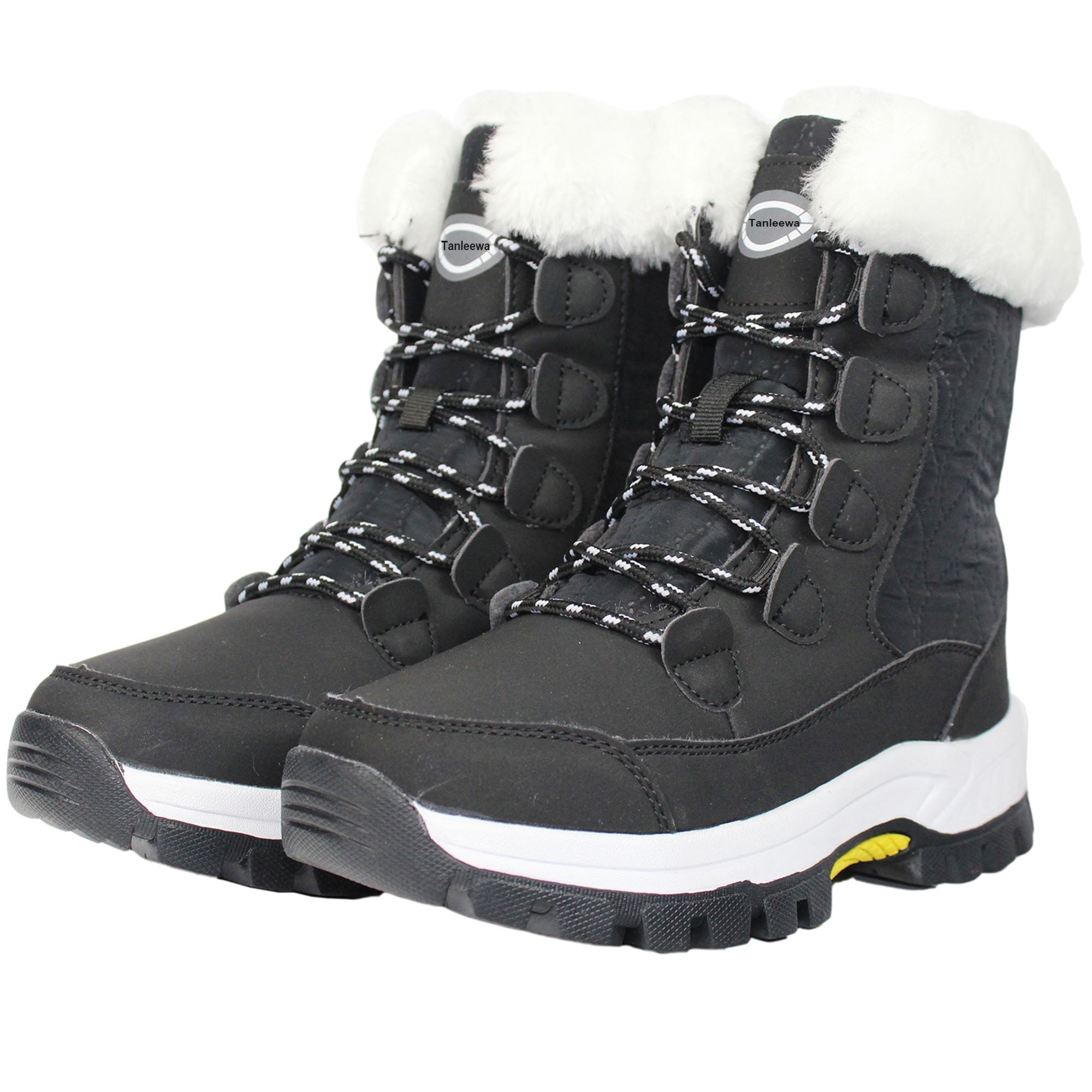 Dream Pairs Women's Mid-Calf Winter Snow Boots RIVER_1 Grey with