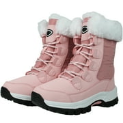 Tanleewa Waterproof Womens Snow Boots Mid-Calf Winter Boots 6 Female