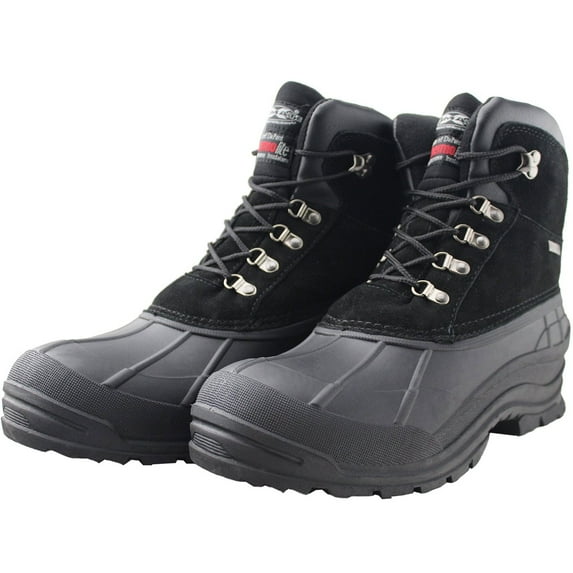 Tanleewa Winter Boots for Men Waterproof Snow Duck Boots Insulated Non-slip Shoe Size 10.5 Adult Male