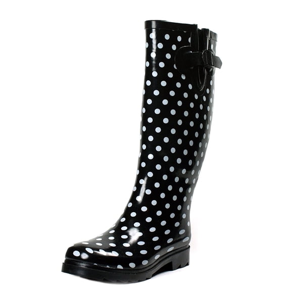 Tanleewa Women Rain Boots Nonslip Rain Shoes Adjustable Garden Boots Rubber Shoe Size 6 Adult Female