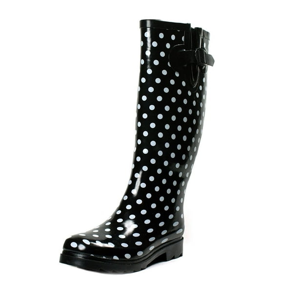 Tanleewa Women Rain Boots Nonslip Rain Shoes Adjustable Garden Boots Rubber Shoe Size 7 Adult Female