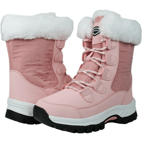 Tanleewa Women Winter Snow Boots Warm Waterproof Outdoor Shoes 10 Female
