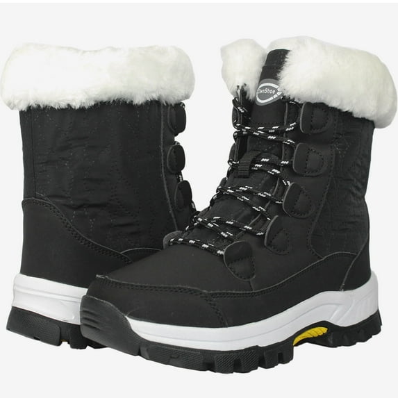 Tanleewa Women Winter Snow Boots Warm Waterproof Outdoor Shoes 6 Female