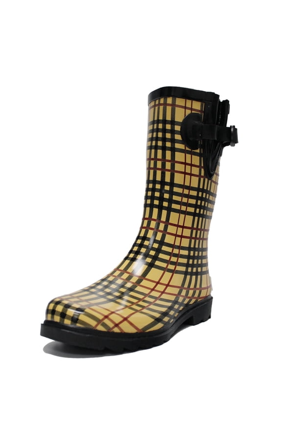 Women's Tall Rain Boots Garden Boots Waterproof Rubber Boots Rubber Shoe Size 7 Adult Female