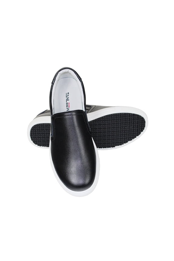 Womens Flexible Oil and Slip Resistant Work Shoes Comfort Slip Ons Shoe Size 5