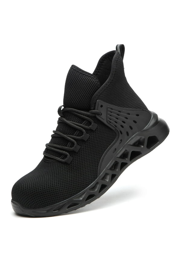 Work Safety Shoes for Men Steel Toe Breathable Sneakers Shoe Size 12.5
