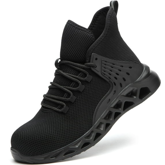 Tanleewa Work Safety Shoes for Men Steel Toe Breathable Sneakers Shoe Size 5.5