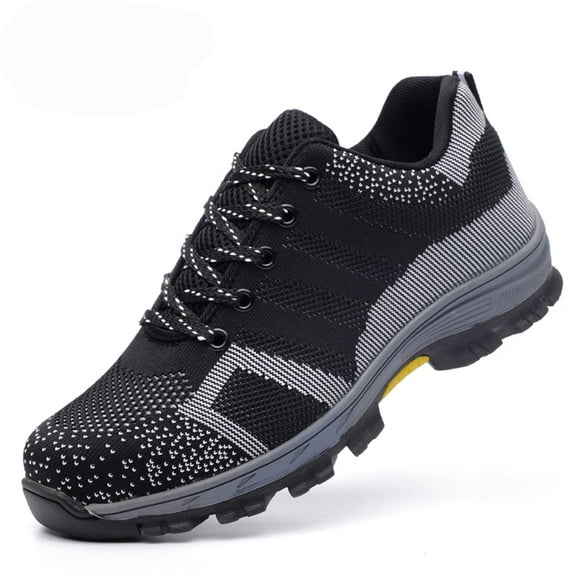 Tanleewa Work Shoes Safety Steel Toe Lightweight Sneakers for Men and Women Shoe Size 7.5 Adult Male