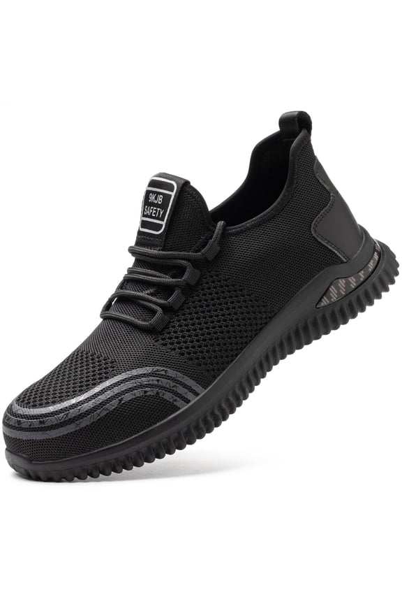 Work Shoes for Men Steel Toe Safety Shoes Nonslip Shoe Size Men10/Women11