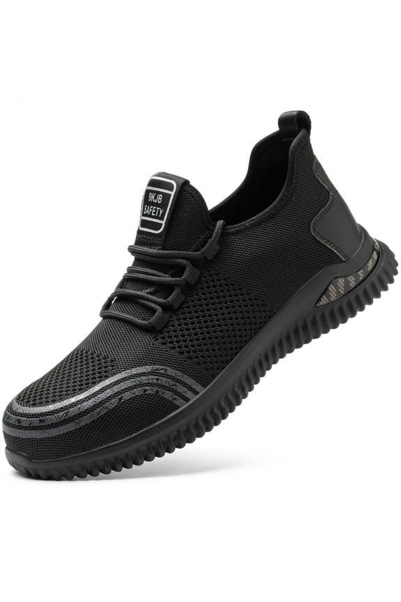 Work Shoes for Men Steel Toe Safety Shoes Nonslip Shoe Size Men7.5/Women8.5