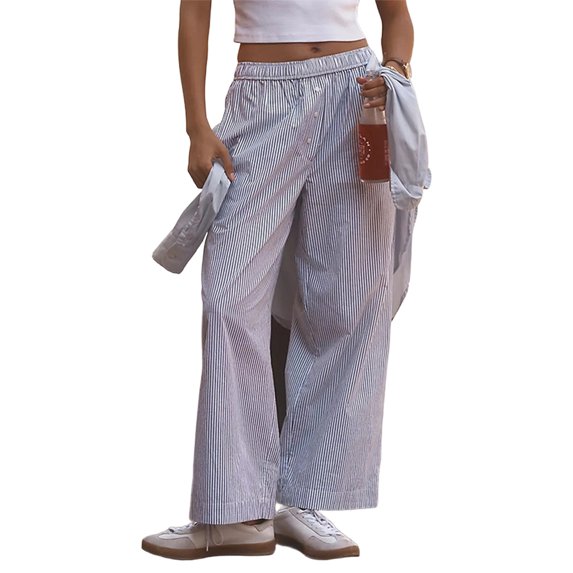 Tanming Barrel Sweatpants Wide Leg Cargo Pants for Women Straight Leg Yoga Pants for Women Women's Plus Size Pants Stretchy Work Pants Womens Cargo Work Pants Blue M