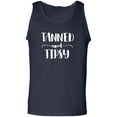 thumbnail image 1 of Tanned and Tipsy Adult Tank Top, 1 of 3