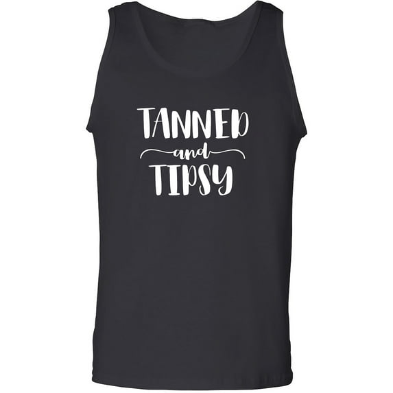 Tanned and Tipsy Adult Tank Top