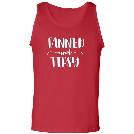 Tanned and Tipsy Adult Tank Top