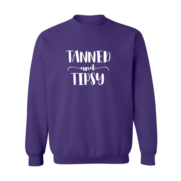 Tanned and Tipsy Crewneck Sweatshirt