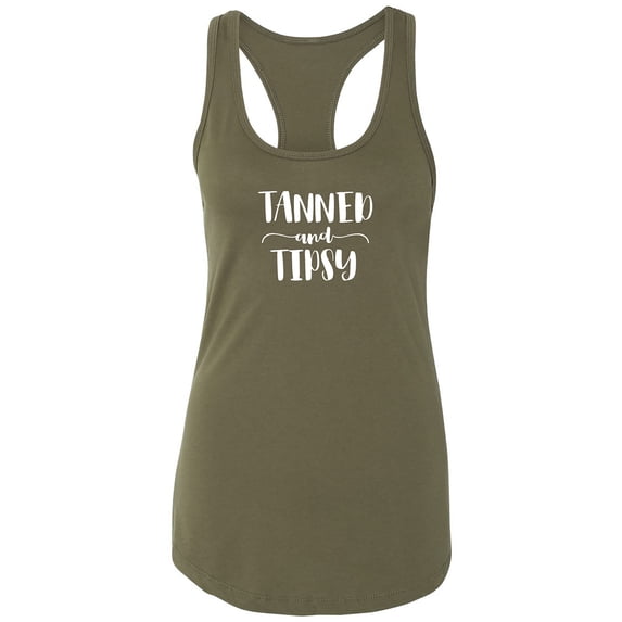 Tanned and Tipsy Racerback Tank