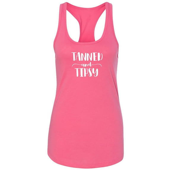 Tanned and Tipsy Racerback Tank