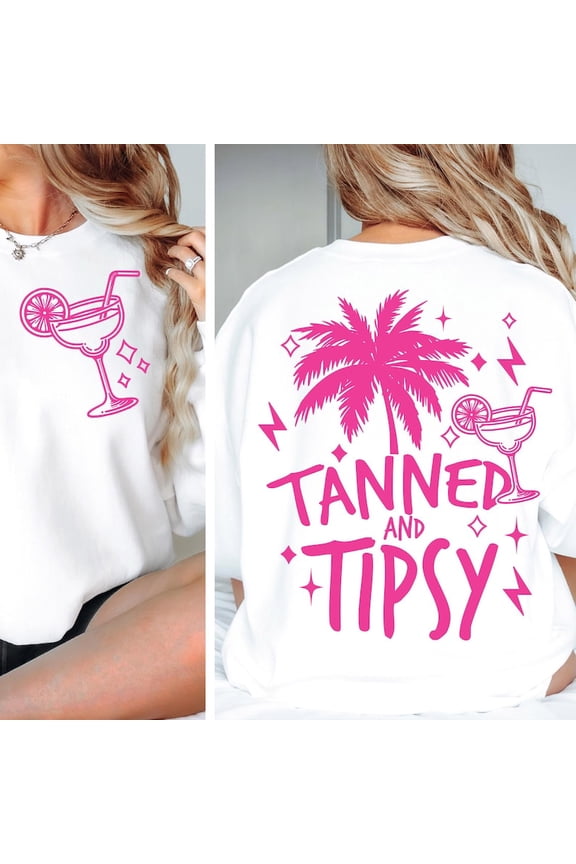 Tanned and Tipsy T-shirt, Summer Shirt, Retro Summer Shirt, Summer Shirt, Beach Shirt, Trendy summer TH290537