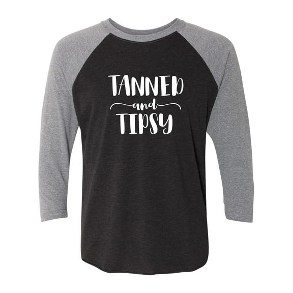 Tanned and Tipsy Unisex 3/4 Sleeve Baseball Raglan Tee