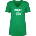 thumbnail image 1 of Tanned and Tipsy Womens V-Neck T-Shirt, 1 of 2