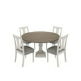 thumbnail image 1 of Tannen 59"W Round White and Gray Wood 5-Pc Dining Table Set, 1 of 13