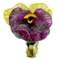 thumbnail image 1 of Tannenbaum Treasures PANSY CLIP-ON Blown Glass Flowers VFV133 YELLOW, 1 of 2