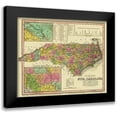 thumbnail image 1 of Tanner 17x15 Black Modern Framed Museum Art Print Titled - North Carolina - Tanner 1833, 1 of 5