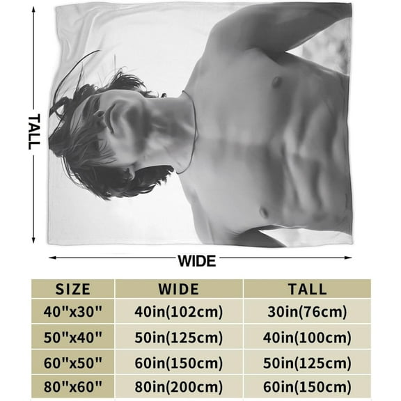 Tanner Buchanan Blanket Flannel Soft Throw Blankets for Bedroom Livingroom Sofa Home 80"X60"