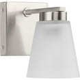 thumbnail image 1 of Tanner Collection One-Light Brushed Nickel Transitional Vanity Light, 1 of 9