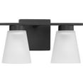 thumbnail image 1 of Tanner Collection Two-Light Matte Black Transitional Vanity Light, 1 of 9