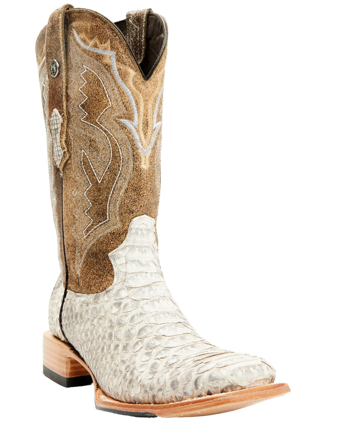 Tanner Mark Men's Exotic Python Western Boot Broad Square Toe ...