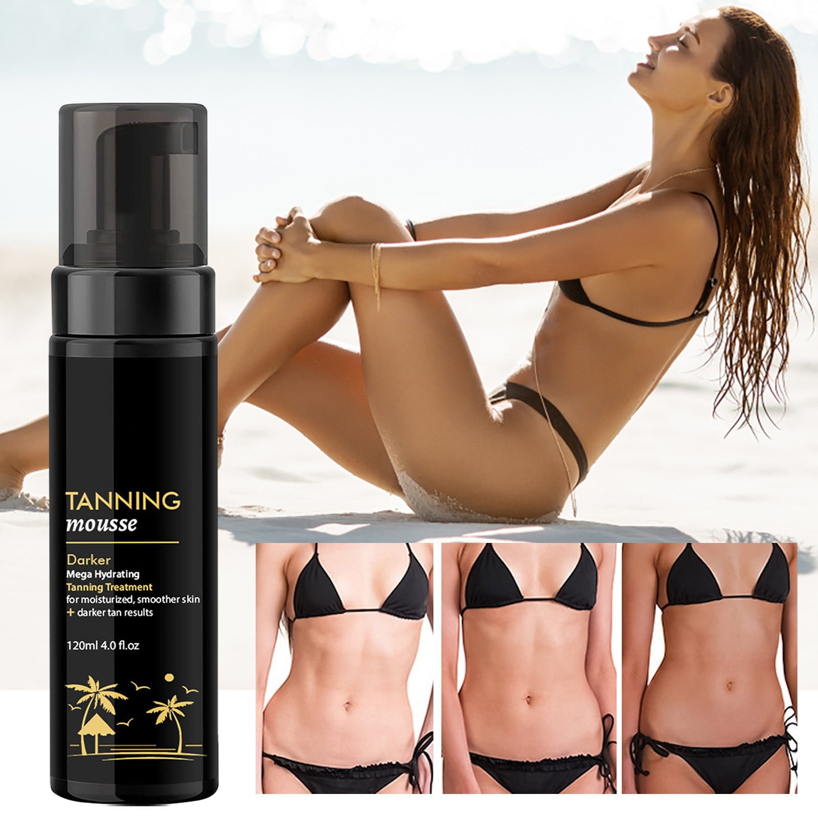 Tanning Bronzing Turns White To Black From Suntanned Wheat Skin Tan