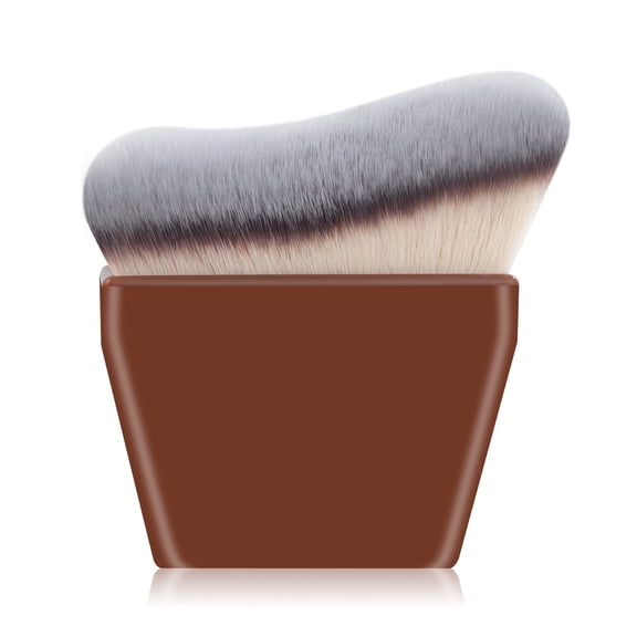 Tanning Brush DUAIU Makeup Brushes Kabuki Self-tanning Brush for Liquid, Cream and Powder Face Makeup for Body & Leg Makeup (Brown)