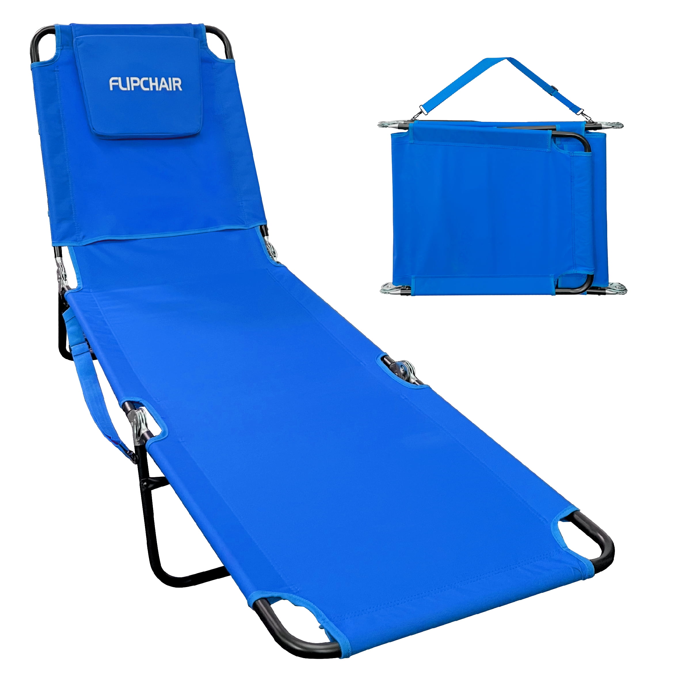 Ostrich chaise lounge folding portable sunbathing beach chair navy stripes new arrivals