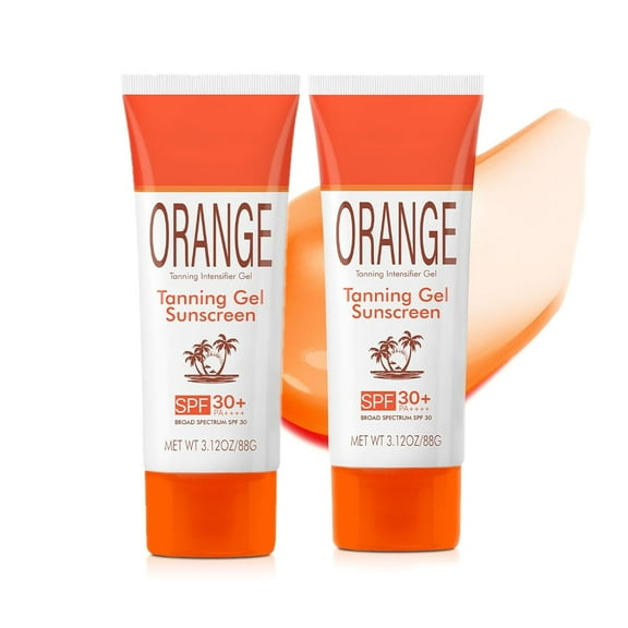 Tanning Gel, Sun Tanning Gel, Fast-Absorbing Tan Accelerator for Faster Darker Tan, Mineral-Oil Free, Hydrating Balm-to-Oil Formula, Water-Resistant, Streak-Free Fake Tan